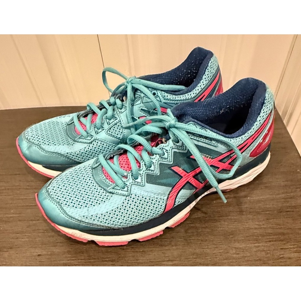 ASICS GT-2000 T656N Women's Running Shoes Teal Pink Size 9.5 Athletic